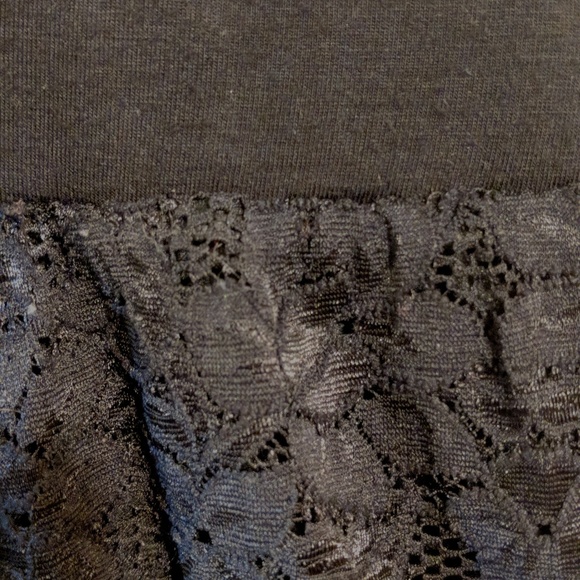 Black Lace Mini Skirt - Picture 2 of 5